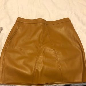 Leather skirt